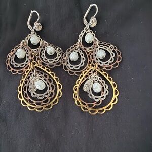 Elegant Multicolor Teardrop Earrings